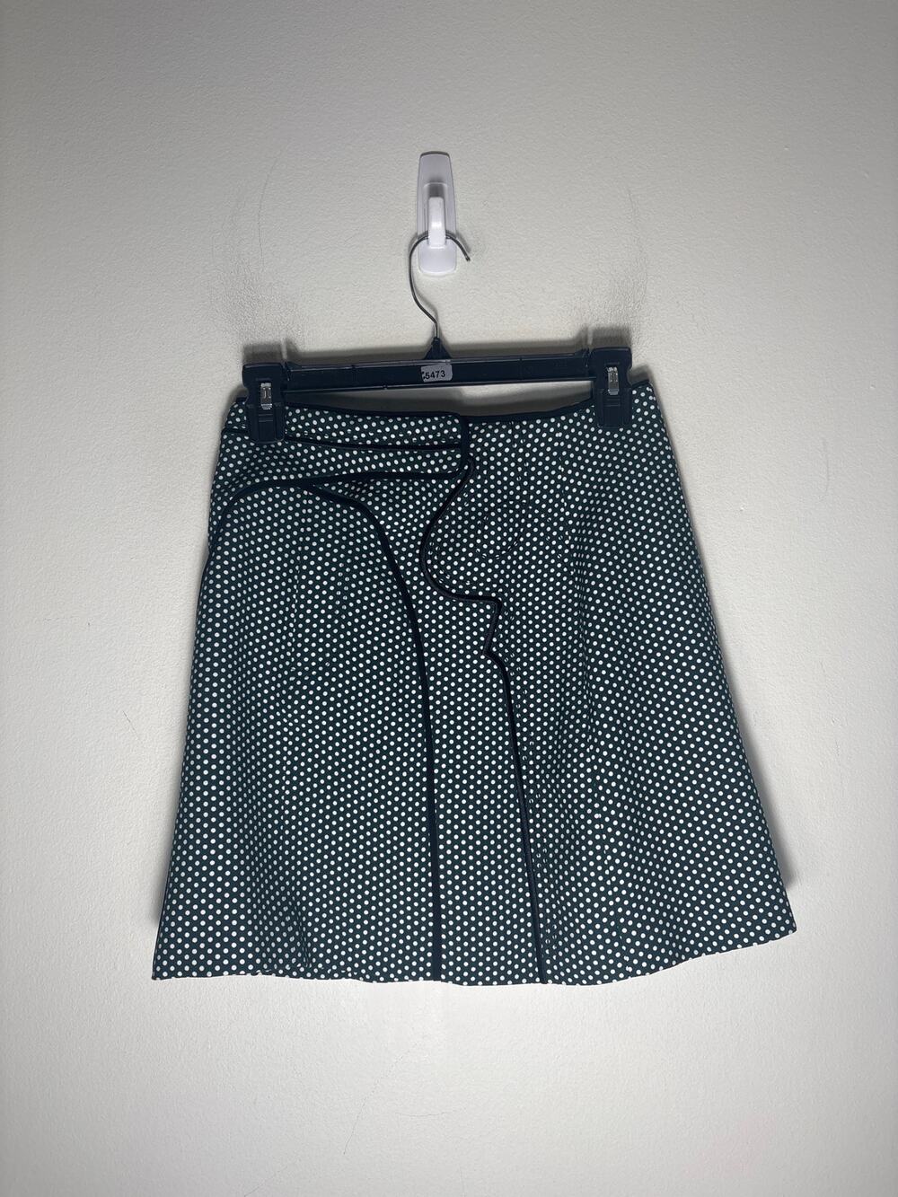 NWT C/Meo Collective Dark Green Polka Dot "Long Lasting" Mini Skirt Sz 2